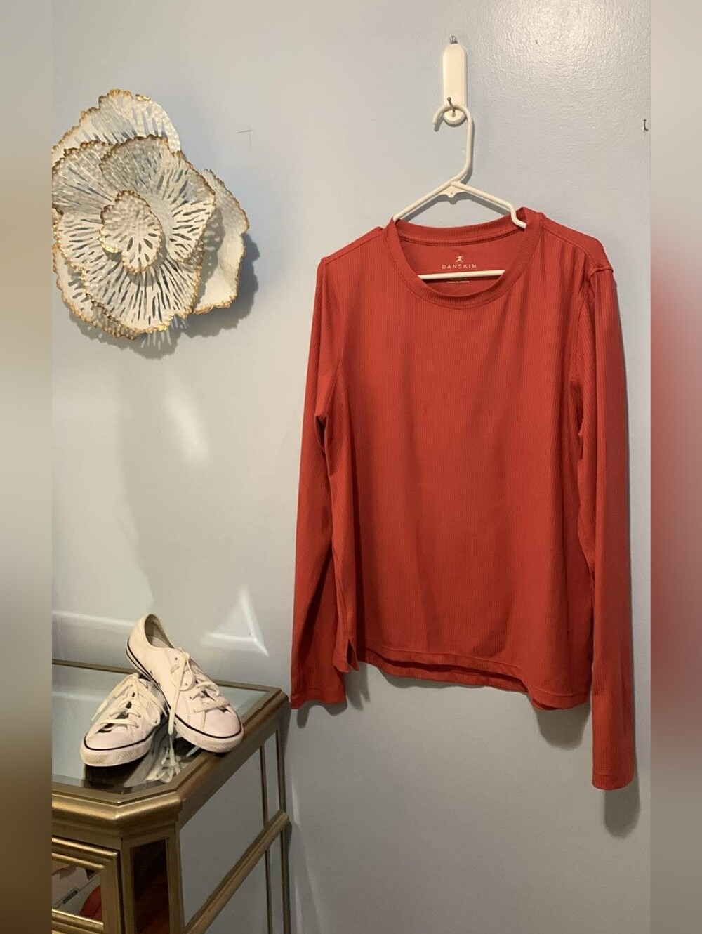 danSkin Burnt Orange Long Sleeve Crewneck Top